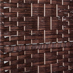 HOMCOM Room Divider, 6 Panel Folding Privacy Screen, 6FT Tall Portable Wicker - Image 8