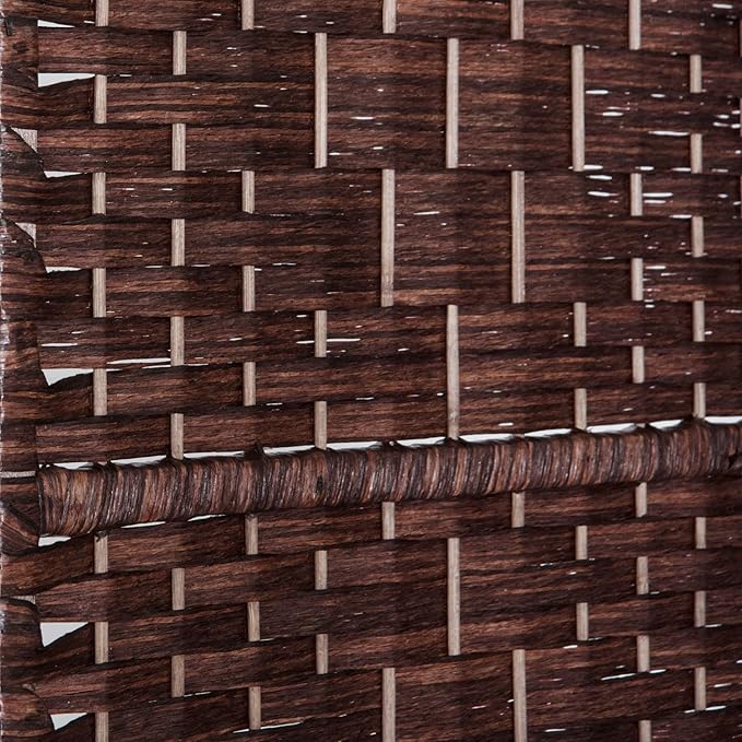 HOMCOM Room Divider, 6 Panel Folding Privacy Screen, 6FT Tall Portable Wicker - Image 8