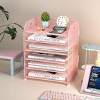 6 Tier Desk Organizer, Heavy-Duty Thick Metal Letter Tray Organizer, Large - Image 4