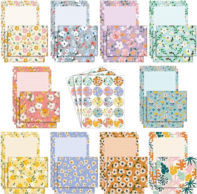TaoBary 160 Pcs Stationery Paper Set 50 Double Sided Stationery Papers by TaoBary