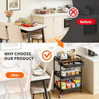 CAMOAT 3-Tier Rolling Storage Cart - Image 9