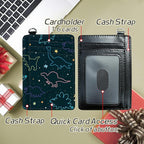 BWEGRHE Small Travel Wallets, Fun Dinosaurs Slim Minimalist Front Pocket Wallet - Image 5