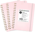 PAPERAGE Lined Spiral Journal Notebook, 3 Pack, 160 Pages, Medium 5.5 inches x by PAPERAGE