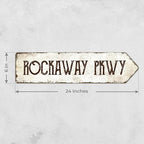Rustic Custom Sign, Personalized Right Directional Metal Composite Street Sign - Image 2
