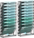 SUPEASY 11-Tier Wall File Organizer, Hanging Wall Files
