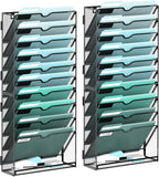 SUPEASY 11-Tier Wall File Organizer, Hanging Wall Files
