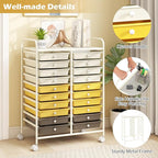 Happygrill 20-Drawer Organizer Cart Tools, Mobile Utility Storage Cart - Image 4