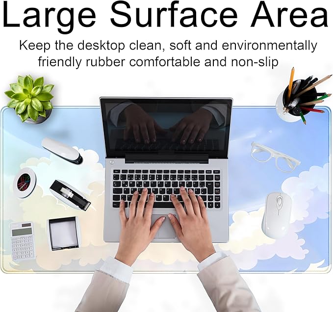 Blue Cloud XXL Large Extended Gaming Mouse Pad Computer Mat Aesthetics Mousepad - Image 4