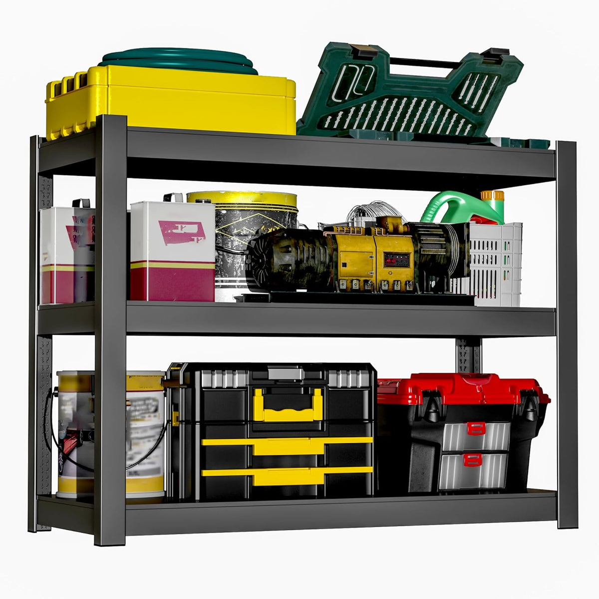 metal garage storage shelves heavy duty shelving unit, main product view