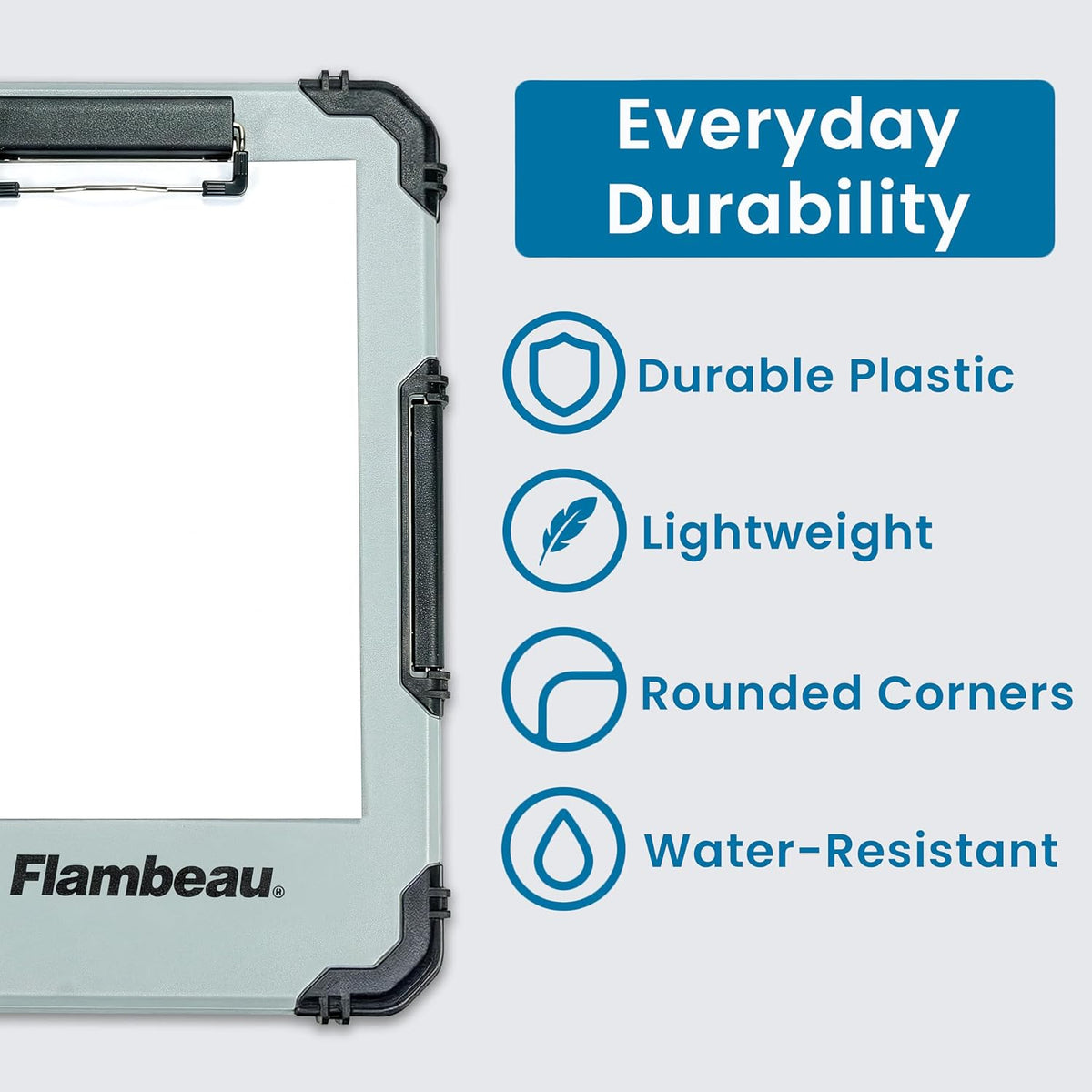 Flambeau Heavy-Duty Contractor Clipboard Document Holder, Portable Storage Or...