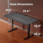ErGear Small Height Adjustable Electric Standing Desk, 40 x 24 Inches Sit Stand - Image 3