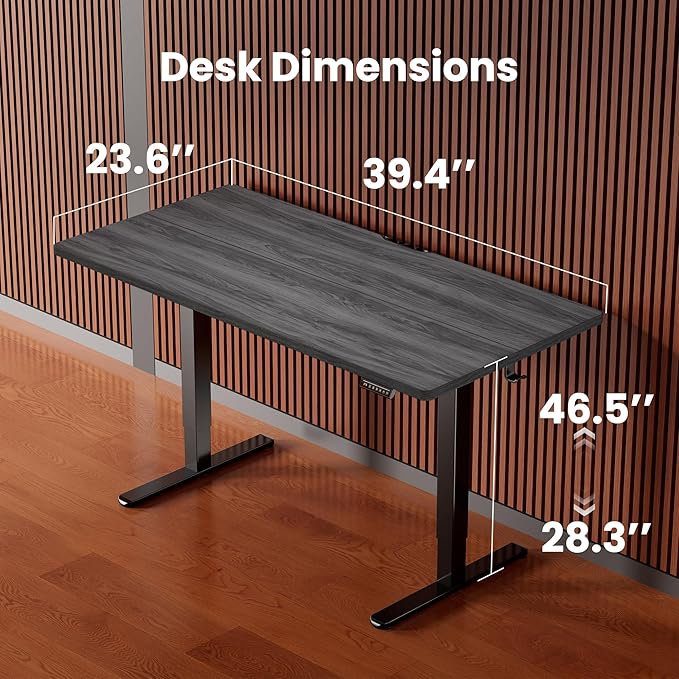 ErGear Small Height Adjustable Electric Standing Desk, 40 x 24 Inches Sit Stand - Image 3