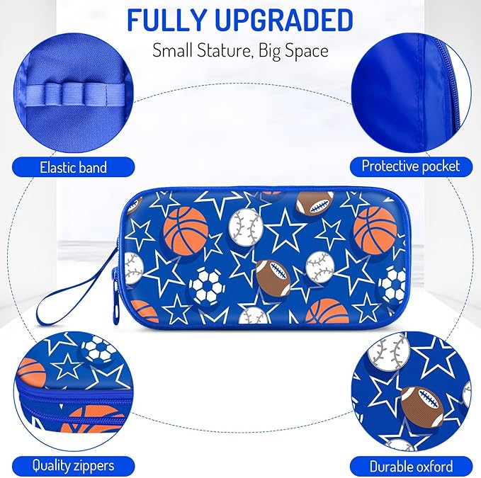 Fitvc Large Pencil Case for Boys, Sports Boys Pencil Pouch for Kids Teens School - Image 2