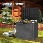 TARKARI 35 Gallon Lockable Resin Deck Box, Waterproof & UV-Resistant Outdoor - Image 3