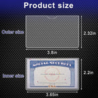 40 Pack Social Security Card Protector Sleeves Medicare Credit Card Holder - Image 3