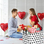 FUULOXE Rectangular Valentines Basket Storage Bin - Image 4