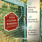 Custom Decorative Outdoor Metal Sign: Personalized Aluminum Design - Image 6