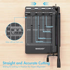 Paper Cutter 12 Inch, Heavy Duty Paper Cutter - Image 6