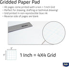 Maped Helix Bond Pad, 4 X 4 Grid, 17 x 22 Inches, 50 Sheets - Image 2