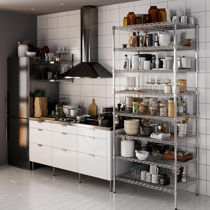 Regal Altair 24" Deep x 36" Wide x 86" Height Wire Shelving Kit | 8-Tier | NSF - Image 6