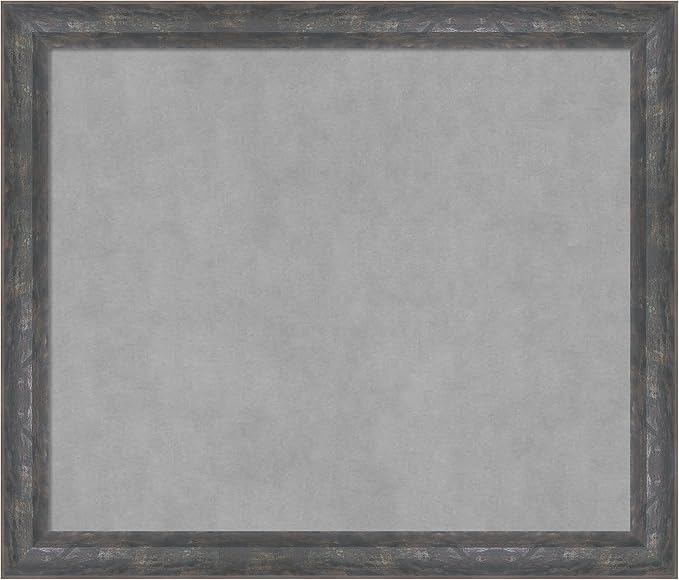 Amanti Art Grey Framed Magnetic Board 23x27 Medium Vision Board by AmantiArt
