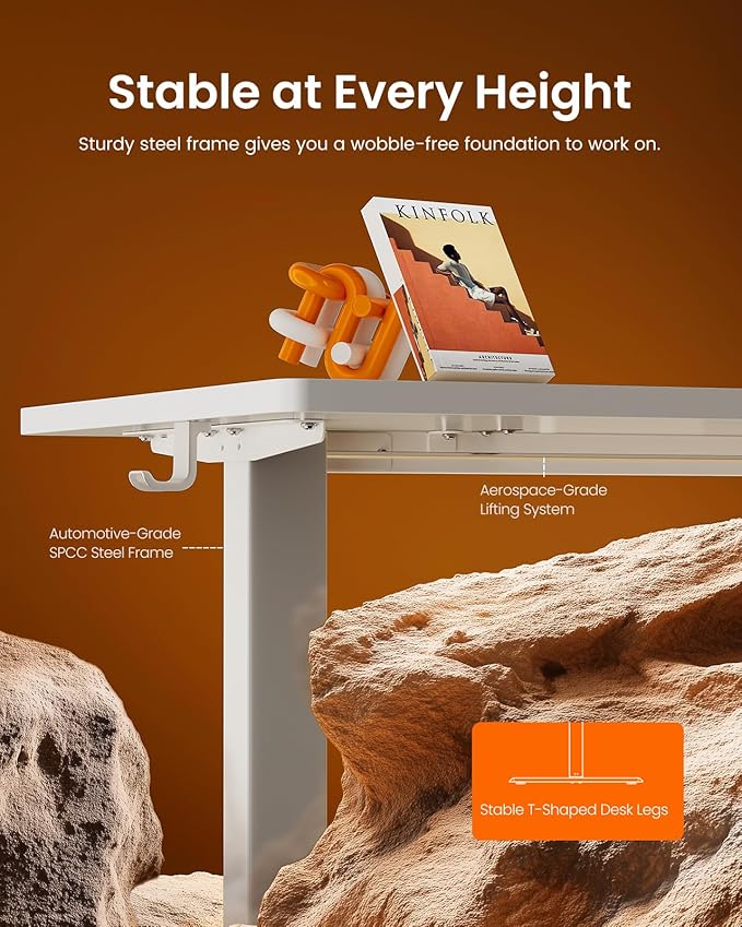 ErGear Height Adjustable Electric Standing Desk, 48 x 24 Inches Sit Stand up - Image 5
