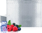 Amiff Silver Thermal Bubble Mailer, ‎24 x 20 Inches. 10 Pack Metallic Bubble by AMIFF