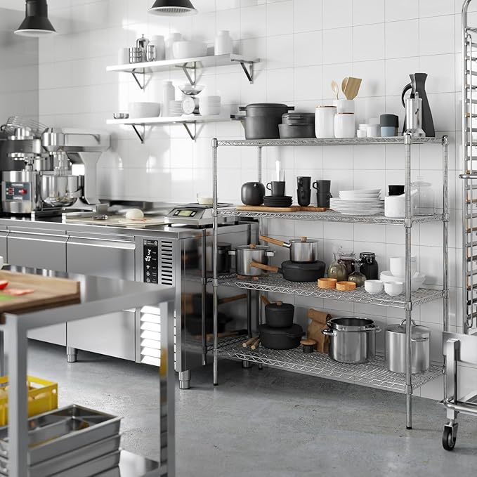 Regal Altair 18" Deep x 54" Wide x 54" Height Wire Shelving Kit | 4-Tier | NSF - Image 5