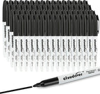 cloudriver Permanent Markers, 148 Pack Black Permanent Markers Set, Fine Point by cloudriver