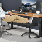 VECELO Under Desk Footrest, PU Ergonomic Foot Rest - Image 3