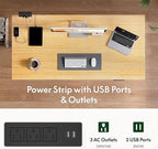 FLEXISPOT EN2 Whole-Piece Bamboo Standing Desk - Image 4