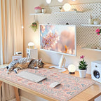 iCasso Desk Mat for Keyboard and Mouse, Large Mouse Pad, Desk Pad Mat, by iCasso