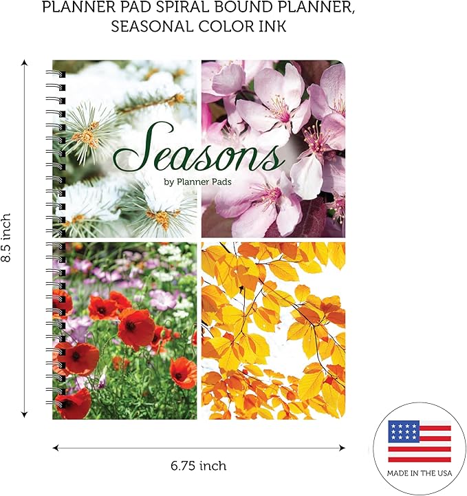 Planner Pad Spiral Bound 3-Tier Funnel Down 12 Month Organizer, July 2025 – - Image 6
