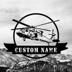 Personalized Metal Airplane Wall Art, Airplane Name Sign, Customized Pilot Name - Image 2