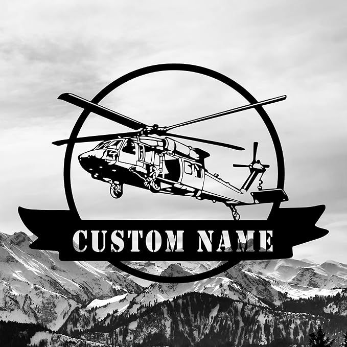 Personalized Metal Airplane Wall Art, Airplane Name Sign, Customized Pilot Name - Image 2