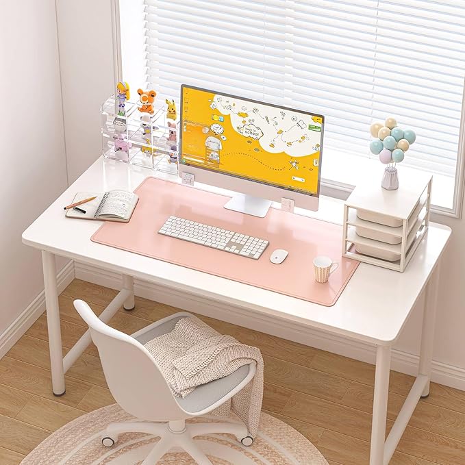DAWNTREES Desk Mat Protector, PU Leather Desk Pad, Non Slip, Large Mouse Pad - Image 7