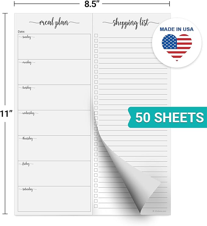321Done Meal Planning Notepad - Image 2