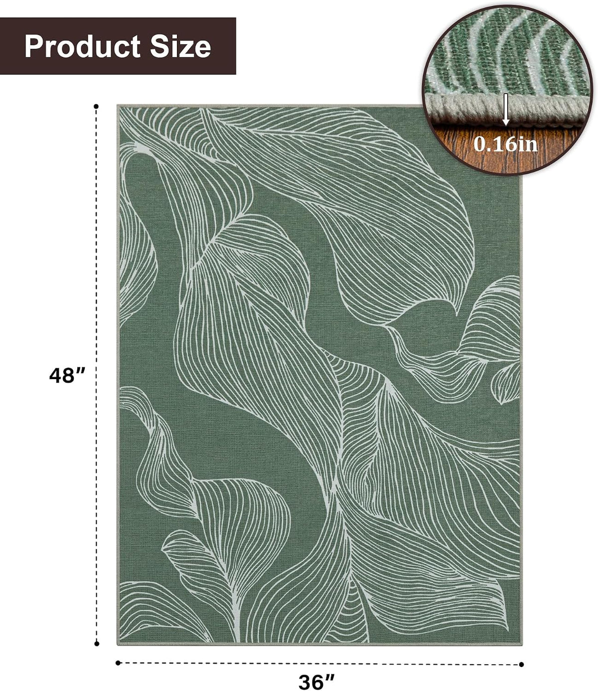 chakme Office Chair Mat for Hardwood Floor, 48"x36" Easy Glide Comp...