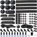 DRIVUU 311Pcs Cable Management Organizer Kit 4 Cable Sleeve Split, 53Cable by DRIVUU