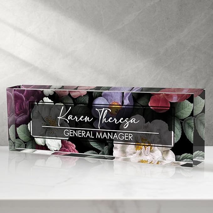 Custom Office Name Plate, Personalized Gifts by Unknown