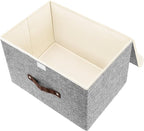 TYEERS Collapsible Storage Boxes, Washable Fabric Storage Bins - Image 3