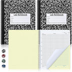 Affrolling 2 Pack Carbonless Lab Notebook Carbon Copy 8.5'' X 11'' Laboratory by Affrolling