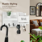 Lwenki Mail Organizer for Wall Mount – Key Holder - Image 5