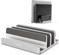 AboveTEK Vertical Laptop Stand, 3 Slots Aluminum Desk Laptop Holder & Laptop by AboveTEK