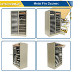 INTSUPERMAI Steel Mobile File Cabinet Combo - Partition Storage Organizer 27-Drawer for Office Home Salon, Books Toys Supplies (9M+18S Drawers)