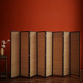 Furnnylane 8 Panel Bamboo Room Divider and Folding Panel Screen, Bamboo Panel by Furnnylane