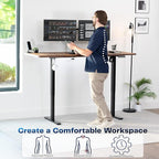 VIVO Electric 71 x 30 in Rustic Standing Desk, Memory Height Adjustment - Image 4