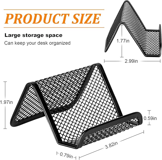 EMOMAS Business Card Holder for Desk, Office Desktop Business Card Display - Image 2