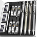 Nicpro 4 Pack Metal Mechanical Pencil Set 0.9mm, MB1000 Lead Drafting Pencil by Nicpro