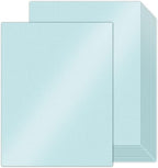 24 Sheets Blue Shimmer Cardstock 8.5 x 11 Metallic Paper, Goefun 80lb Card by Goefun